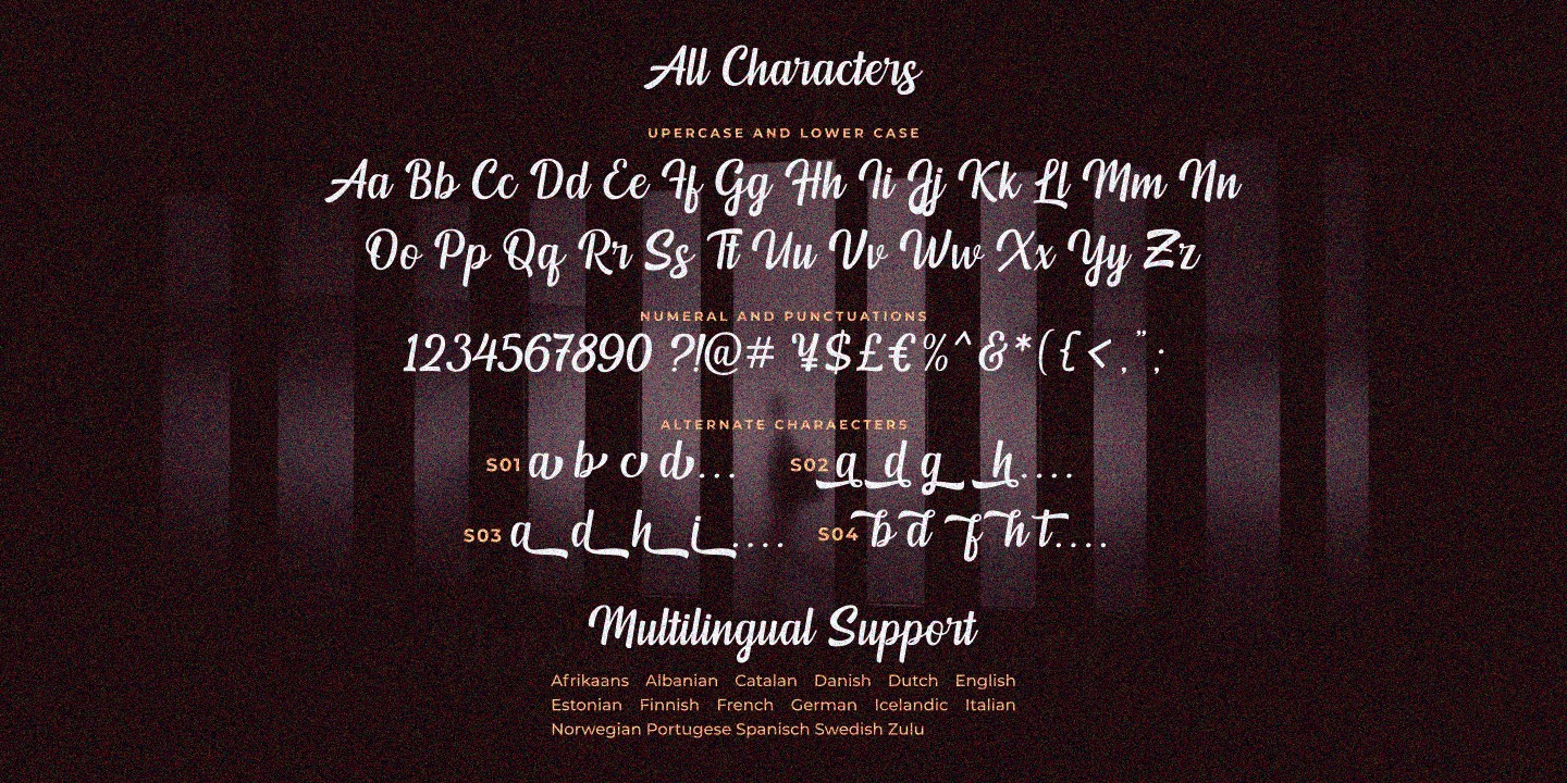 Пример шрифта Mendoan Script #2